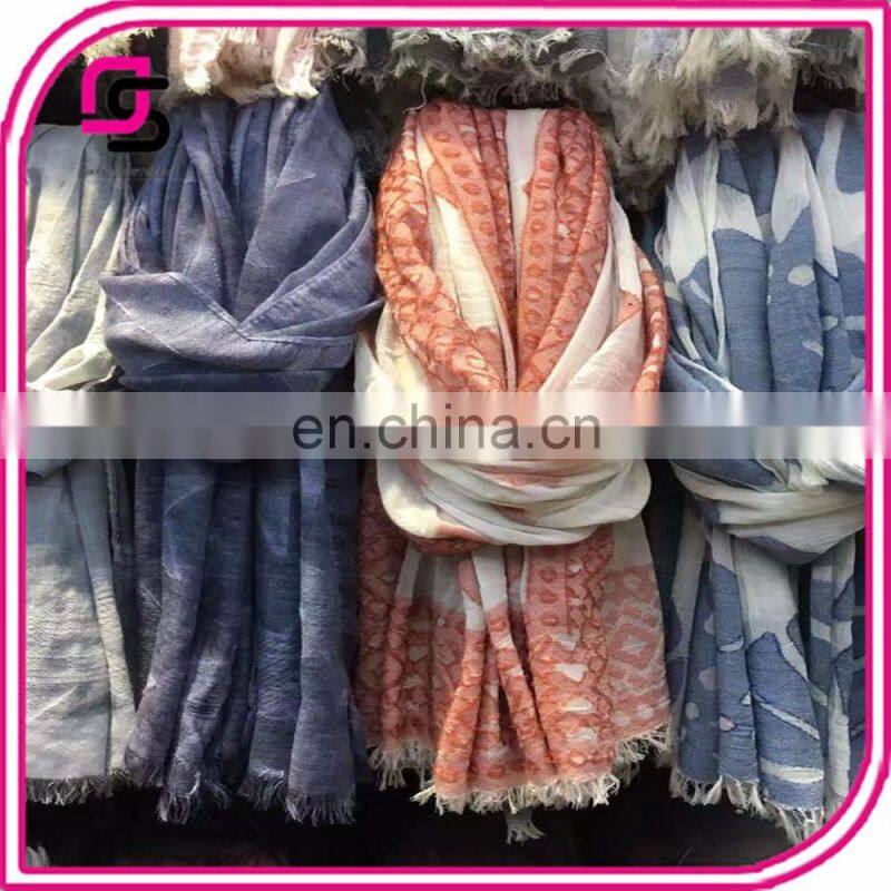 2017spring fashion joker plaid checked voile soft cotton long shawls scarves for ladys