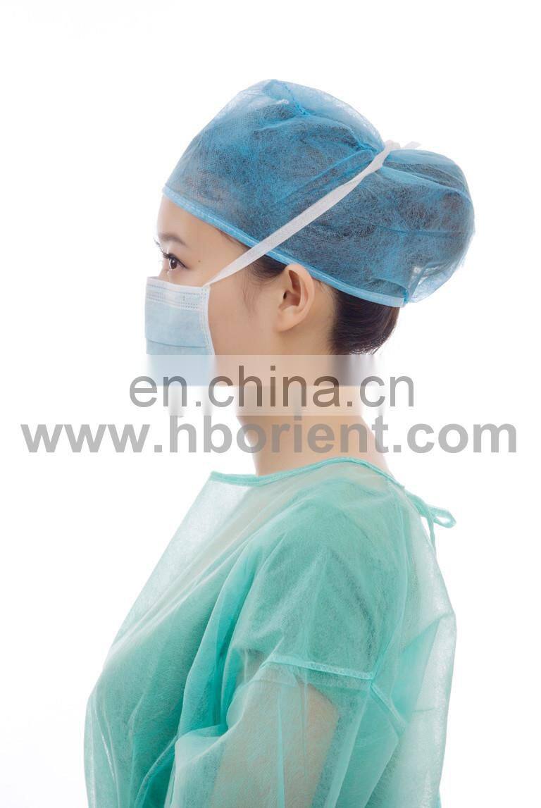 Anti virus mers PP 2 ply 3 ply face mask with tie on for single using