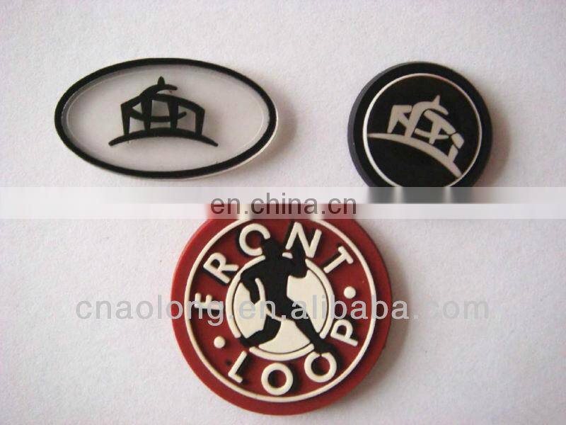 handmade customized embossed soft pvc,rubber main labels for clothing