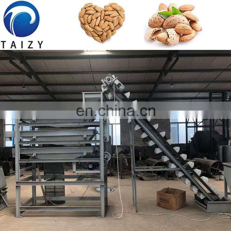 almond shelling cracking cracker sorter huller machine almond production line