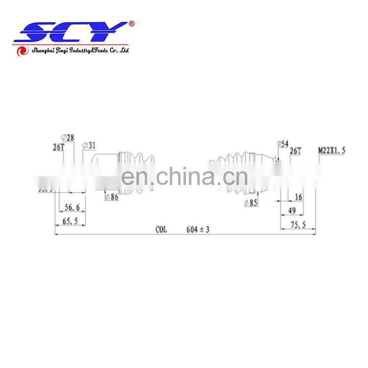 CV Half Shaft Assembly 07-15 Suitable for Mini Cooper AT F/L