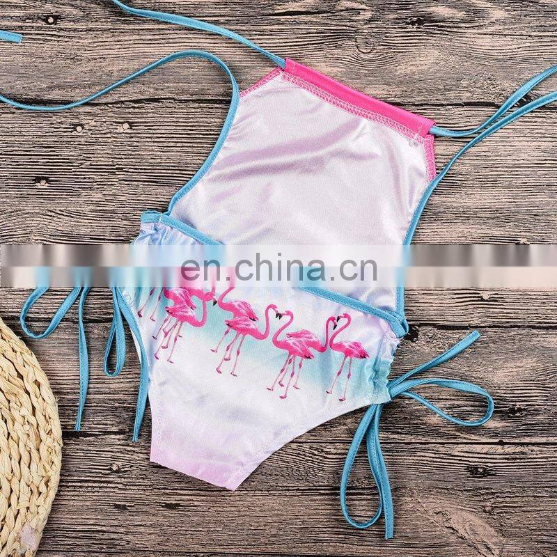 2019 Ins flamingo swimwear beachwear kids bikini 2-6years