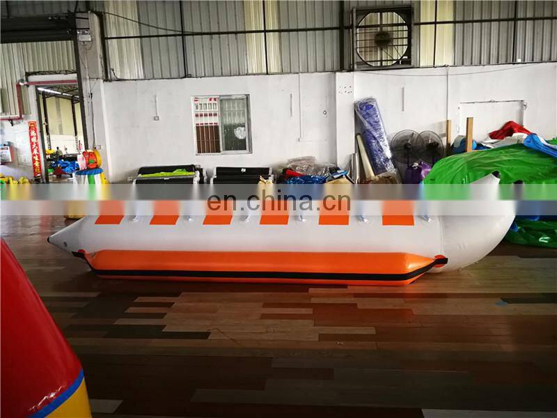 Factory Price 5 Seaters PVC Inflatable Banana Boat Commercial Flying Fish For Water Games