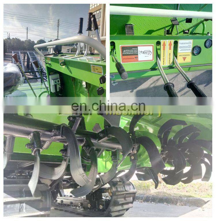 Agricultural Crawler Tractor Water Field Rotary Tiller Cultivator