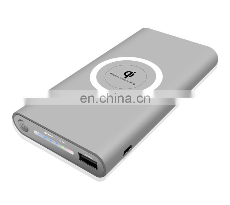 Wireless Powerbank 10000mah Fast Charging portable 20000 mAh Smart Wireless Solar Charger Powerbank