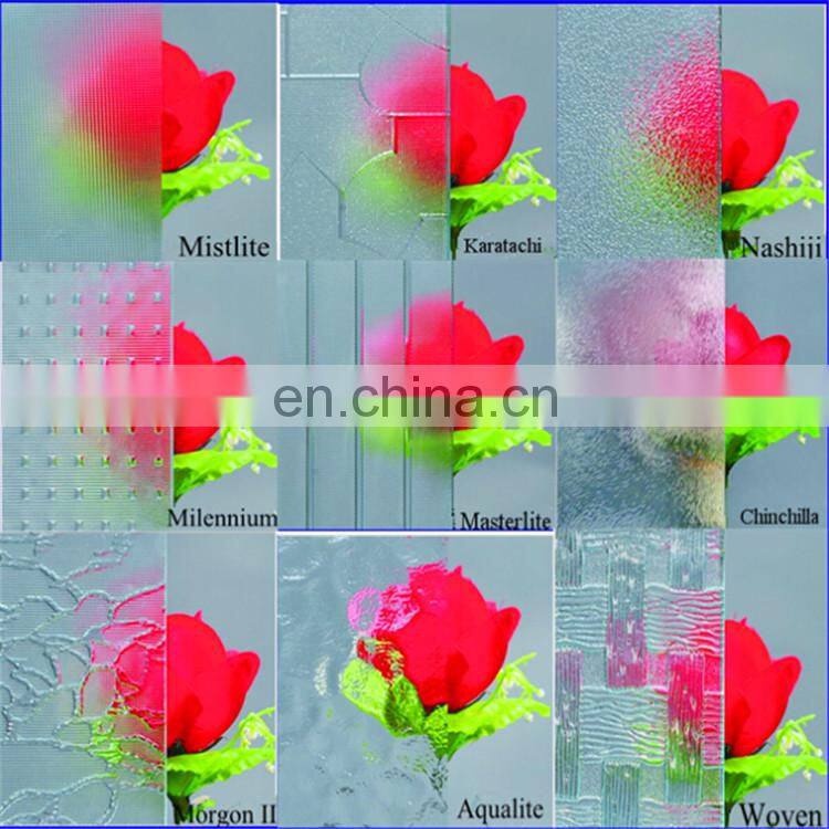 4mm clear flora patterned glass price