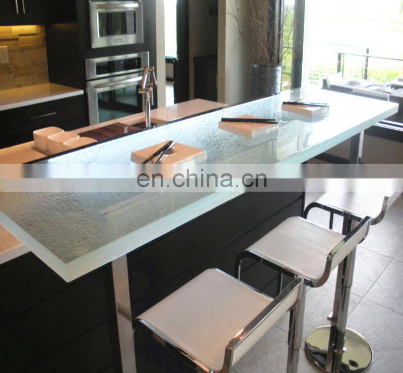 Factory price wholesale customized large size tempered/toughened glass table top