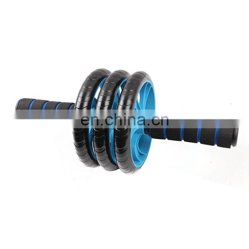 Fitness Equipment NonSlip 3 Wheel Pulley AB Roller for Home Gym Core Strength Exercise Machine