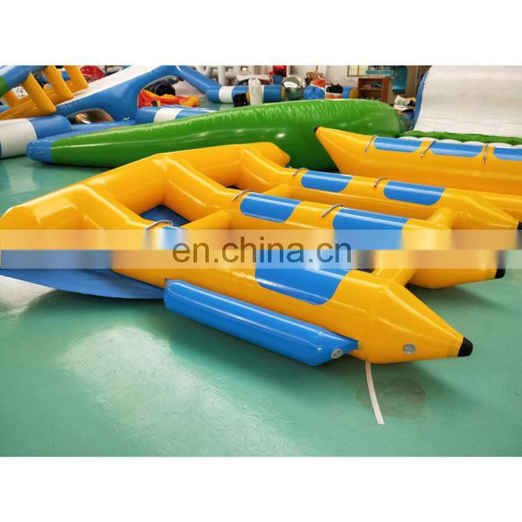 Hot Sell Inflatable Banana Boat for Sale/ Inflatable Flying fishing Banana Boat for Fun