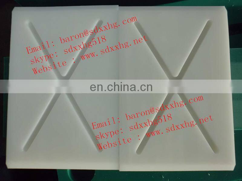 machined UHMWPE products, green color conveyor UHMWPE wear strip, wear resistant UHMWPE strip for conveyor