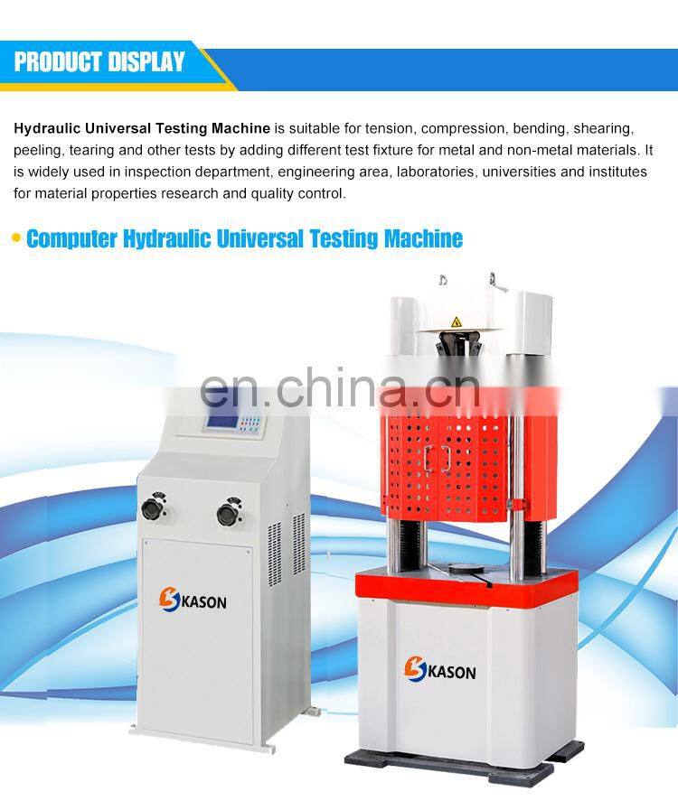 WE-300E Digital Display Hydraulic Power Universal Testing Machine from China