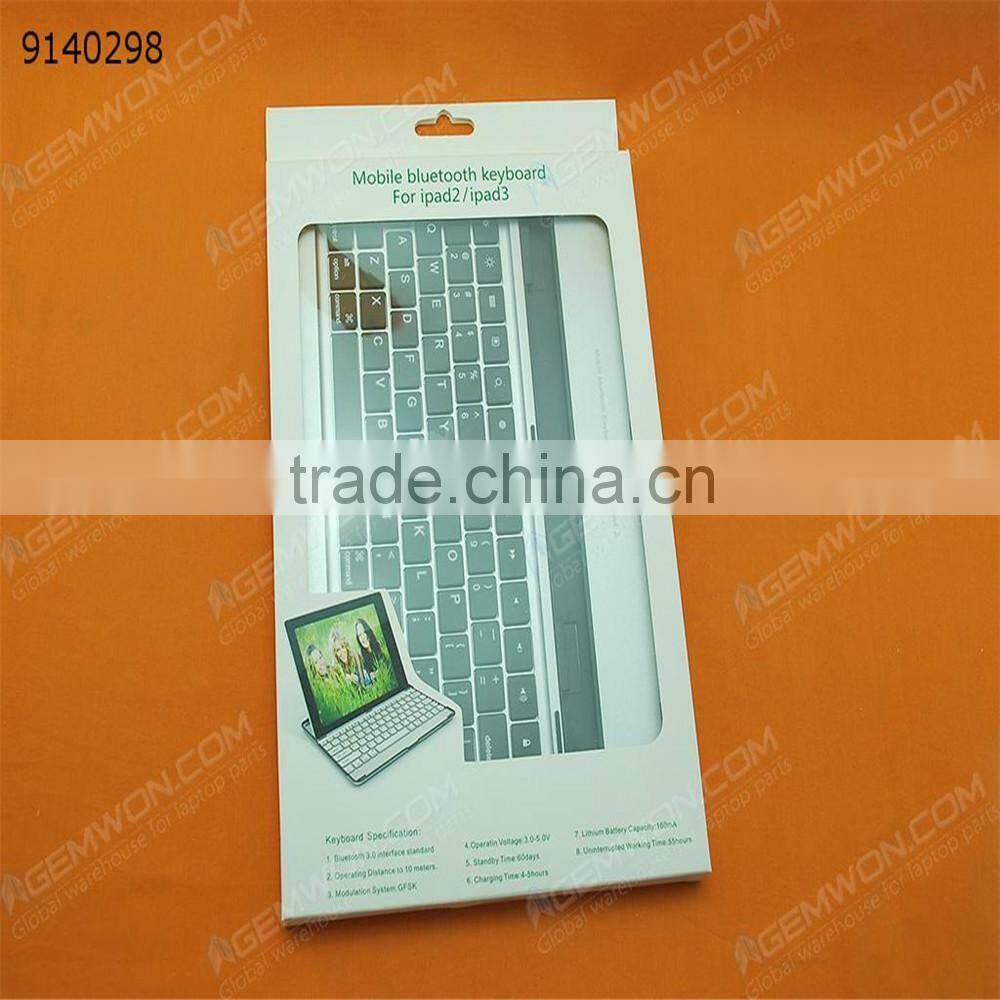 bluetooth keyboard for iPad2/3/4,Black Ultra-thin Aluminum bluetooth keyboard