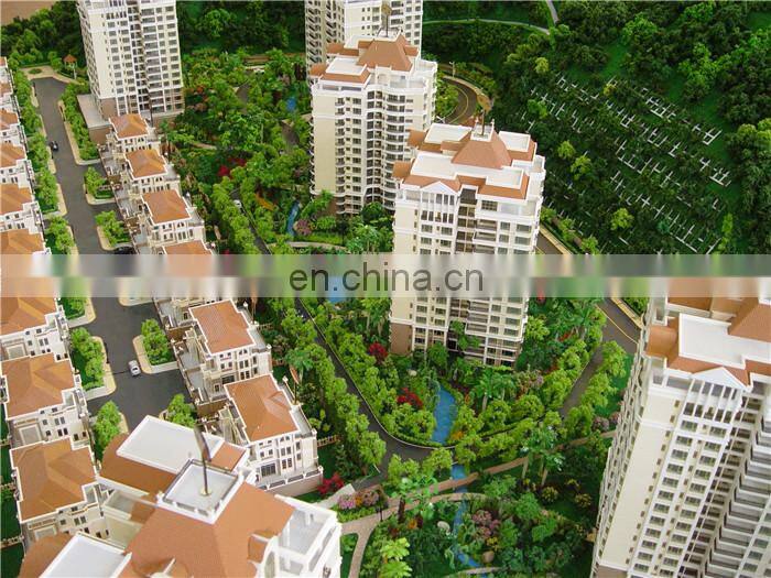 Handmade acrylic castle 3d building model with detial landscape