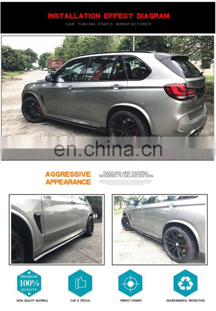 Carbon Fiber Side Skirts Extension for BMW F85 X5M F86 X6M 2015-2019