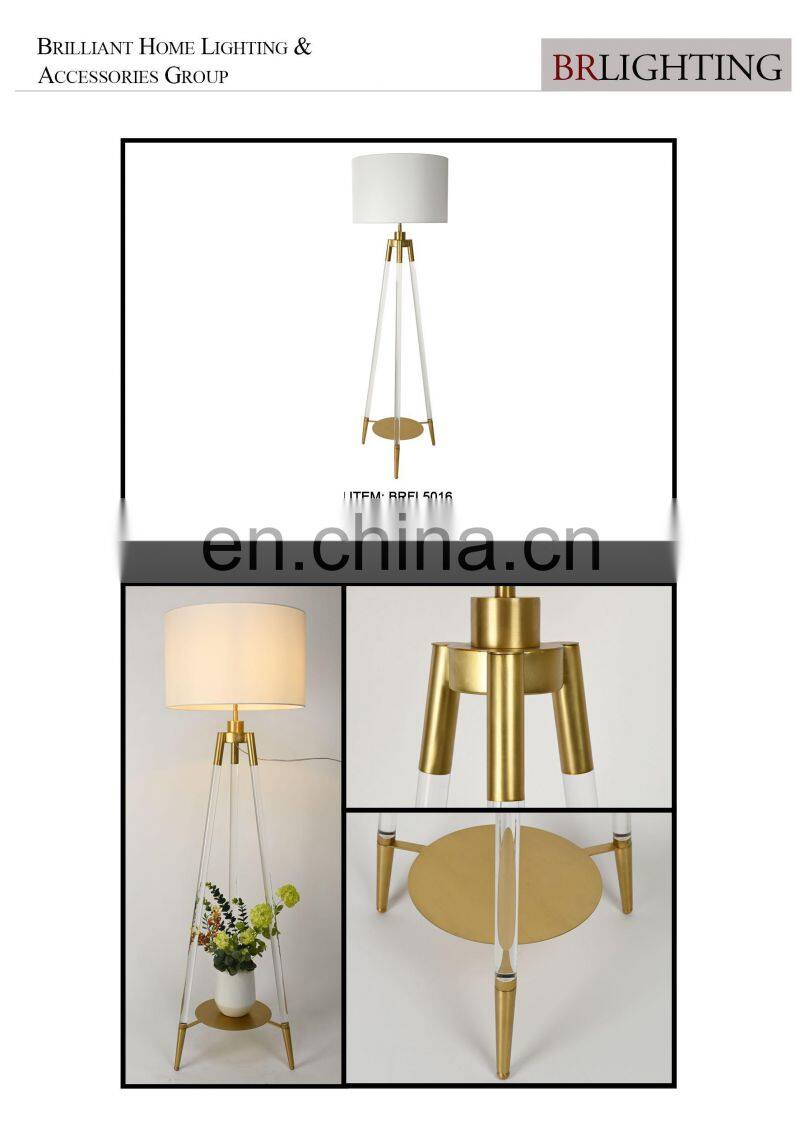 Simple three-legged bedside lamps with glass shade art supplies chrome lamp table light