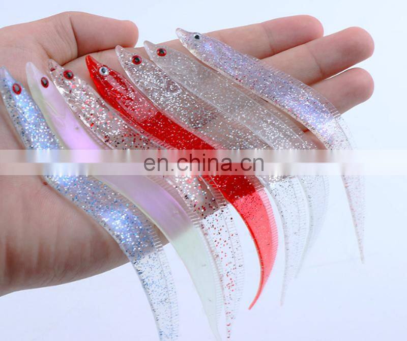 Pesca 150mm 3.5g Soft Fishing Bait 7 Colors Luminous Baits Lures Saltwater Ribbonfish Lures