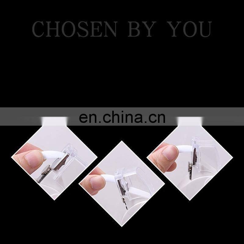 professional Nails salon products DIY nail clipper U-shaped scissors false nail tip cutter with measure Turntable Head tool