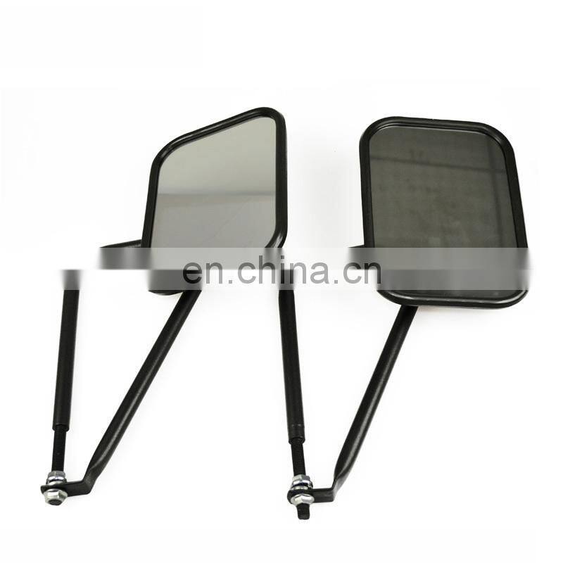 Cartaoo Black Square Compact Glass Quick Mirror for 2007-2017 Jeep Wrangler JK