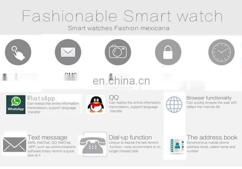 A1 BT Call Music Smart Watch Fitness Tracker Sport Pedometer Camera Message Reminder Smartwatch A1