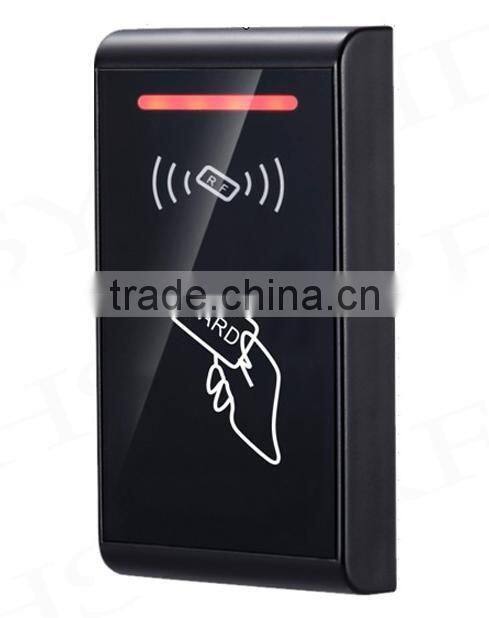 HSY-S187T Black high quality wiegand26 input 800 card users standalone access control keypad with touch panel