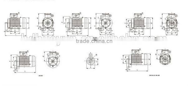winding machine electric motor y2 series high voltage 3 phase asynchronous motors