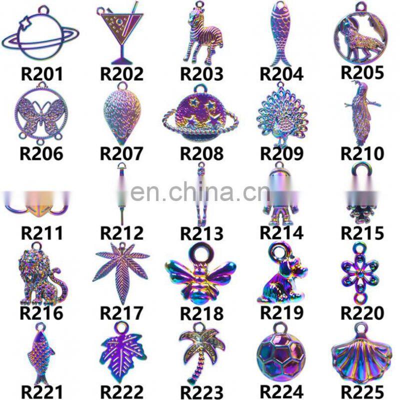 100Pcs Mixed Colorful Metal Animals Charms Beads For Jewelry Making DIY Bracelet Pendant Necklace Accessories Findings