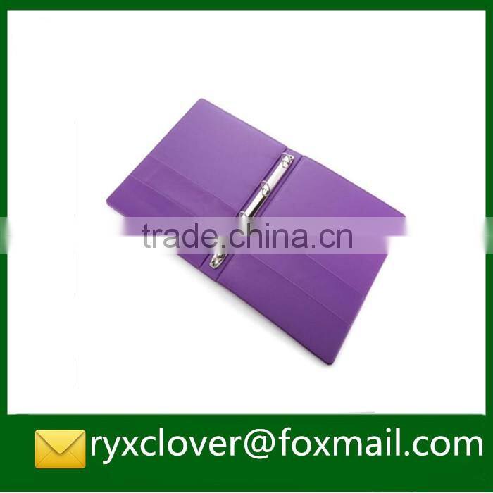 colorful A4 leather ring binder file folders