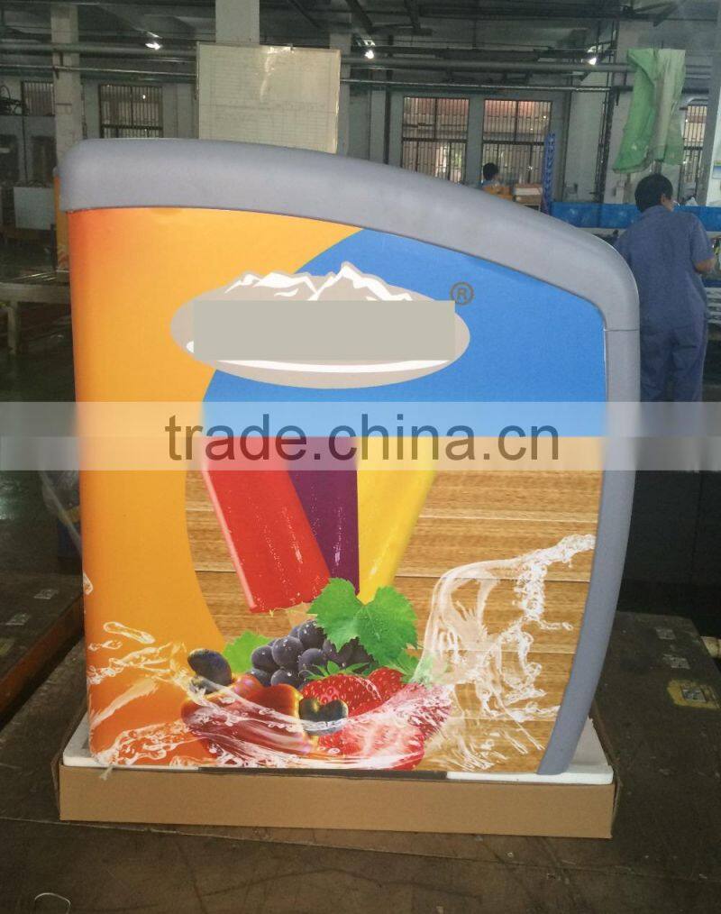 commercial glass door freezer display deep freezer price