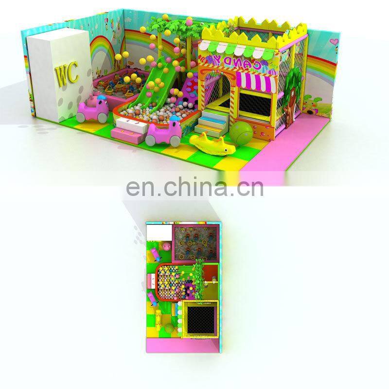 China professional supplier customized cartoon high quality children's play slide indoor playground equipment