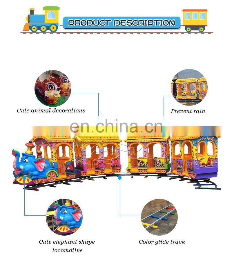 commercial animal train funfair rides elephant electric track train