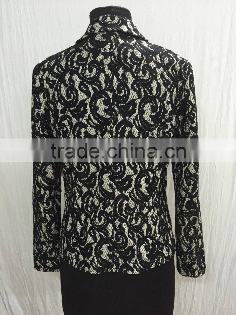 2015 new Embroidery fabric neck designs for casual women western dress