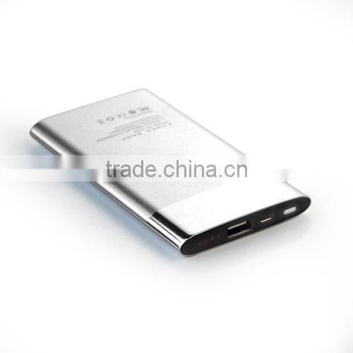 privite tooling and nice design hottest aluminum powerbank 4200mah for famous brand mobile GB020