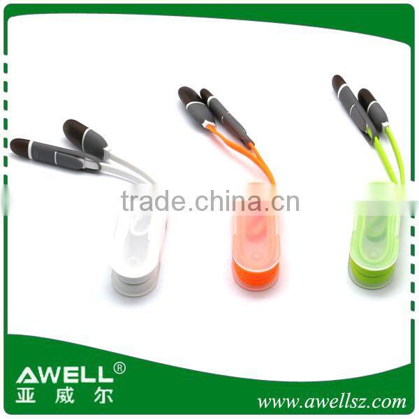 2016 hot sale made in china usb 2.0 cable led flow micro usb cable for Android