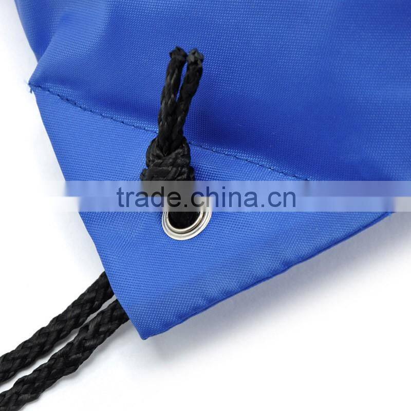 PVC clothing tourist packing bags sports cheap draw string backpack nylon drawstring bag