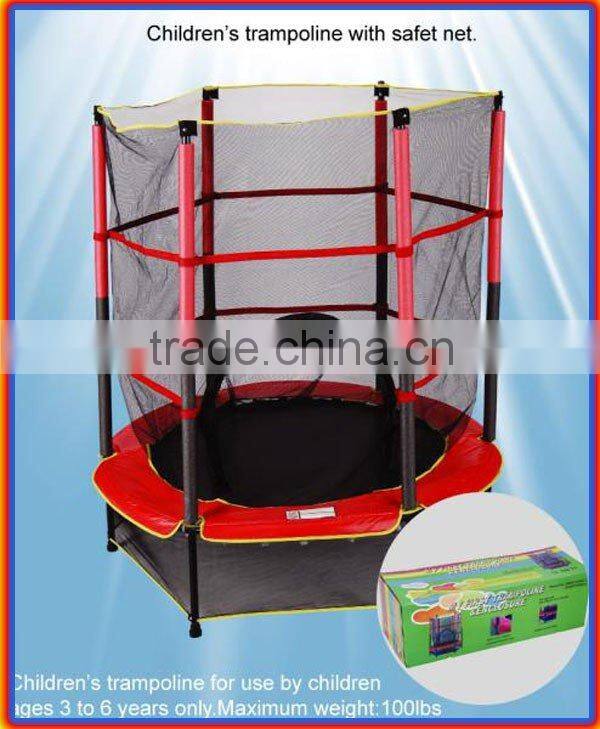 trampoline with safety net