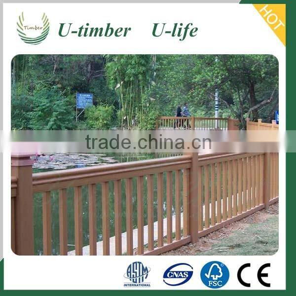 Highly praised elegant shape WPC composite outdoor railing