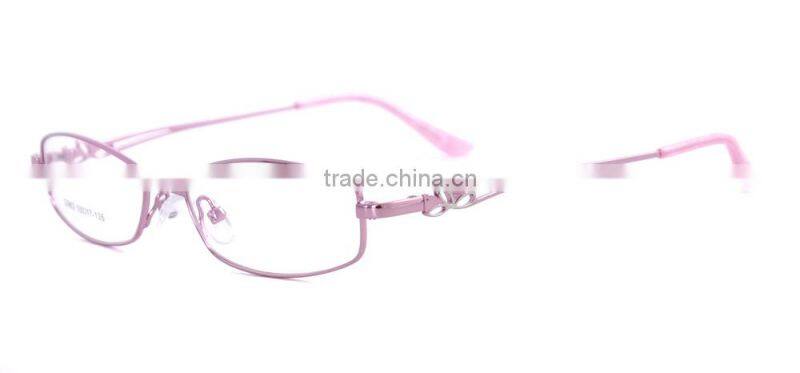 Full-rim metal square mode glasses frame mock up for women made in danyang