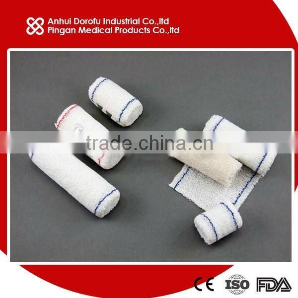 Whilte cotton Elastic Crepe Bandage with CE ISO FDA