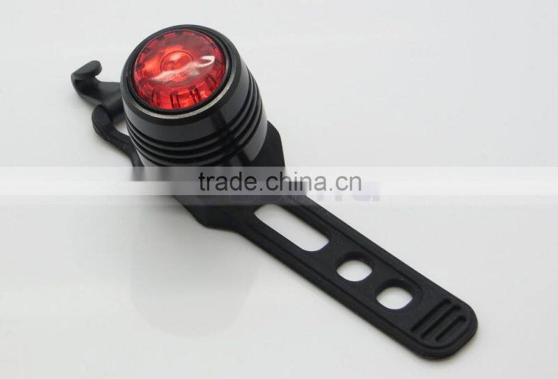 Micro USB Rechargeable Rear Bar Clip Aluminum Bike Waterproof Light