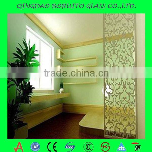 Good quality wholesale 4mm-9mm tempered glass for decorative