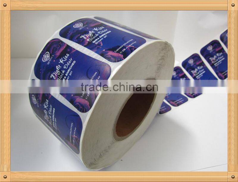 printed cosmetic label sticker of new design