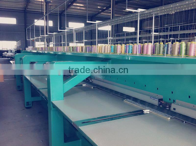 Multi-heads flat computerized embroidery machine with cutter with utc