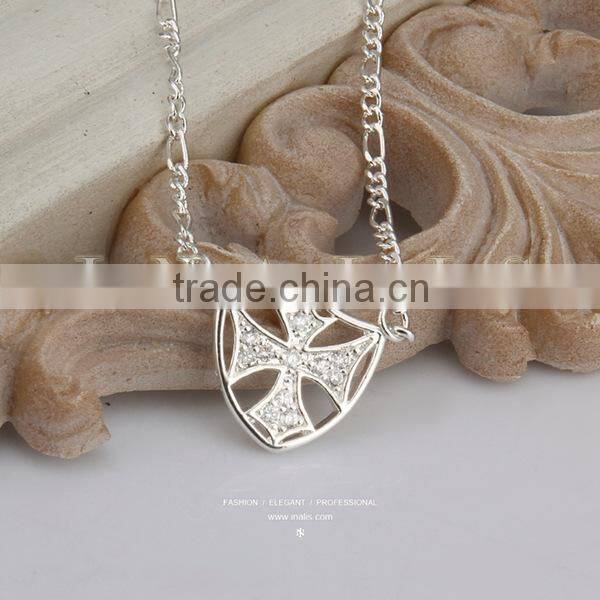 2014 little heart charm eco friendly silver baby anklet A003