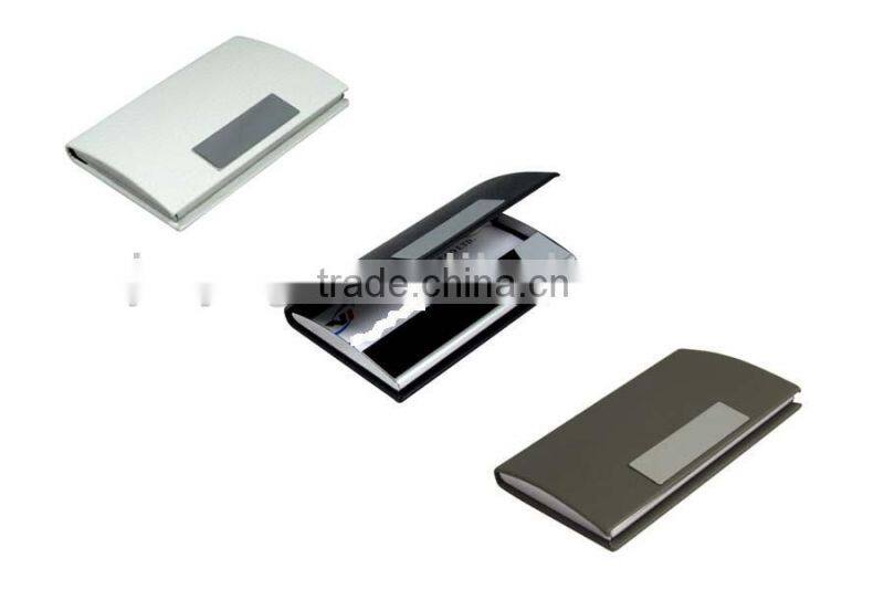 Fashionable leather business card holder