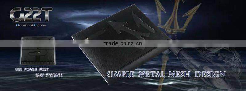 notebook cooler - USB ports /Supports 10" ~ 15" laptop