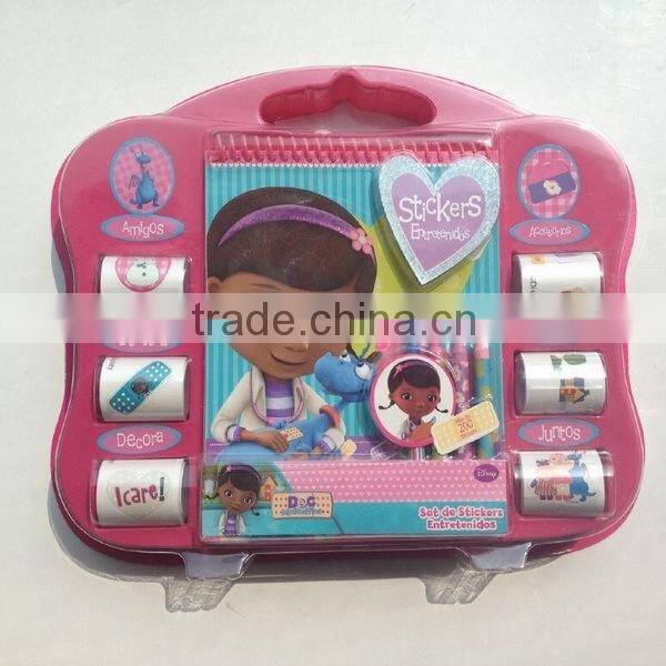 temporary hologram vinyl cartoon sticker paper