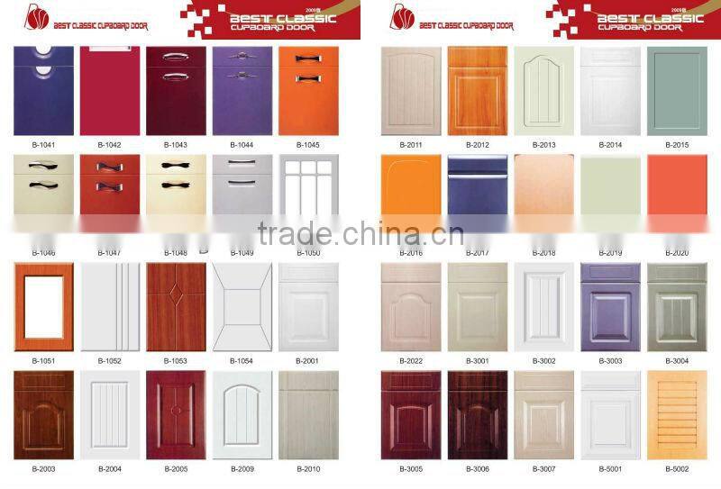 Good effect on sound insulation and heat insulation PVC Kitchen Cabinet Door