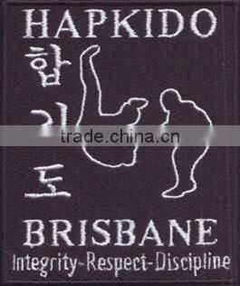 Fashion shield jeans 100% embroidery patches of clothing accessories