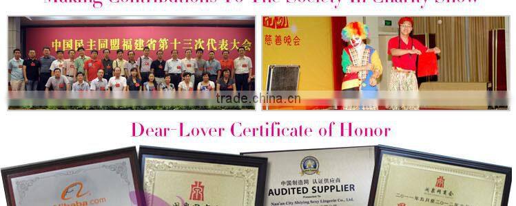 High Quality Wholesale Apricot Sheer Mesh Steel Boned Lovely Girl Underwear