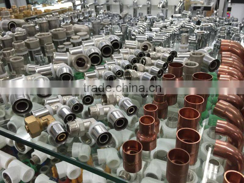 Brass compression fittings male threaded elbow/1216mm brass elbow for pex/al/pex pipes